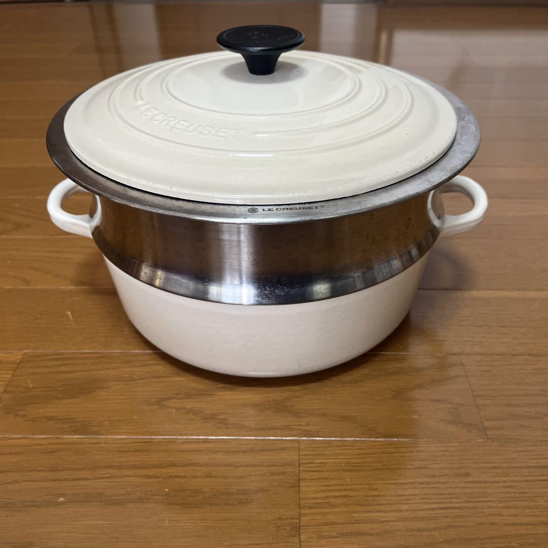 ル・クルーゼ　スチーム　蒸し器　24cm