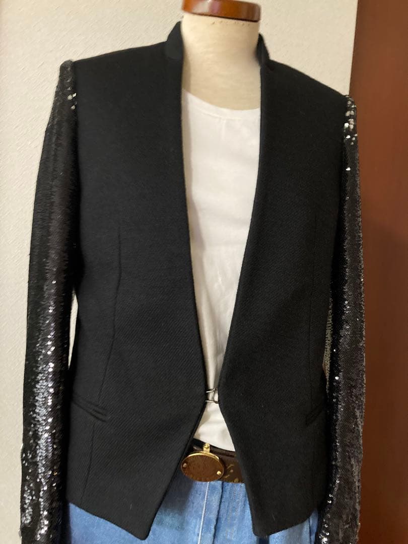 未使用品 海外ブランド MAISON SCOTCH 異質素材 ジャケット 未使用品 海外ブランド MAISON SCOTCH 異質素材 ジャケット