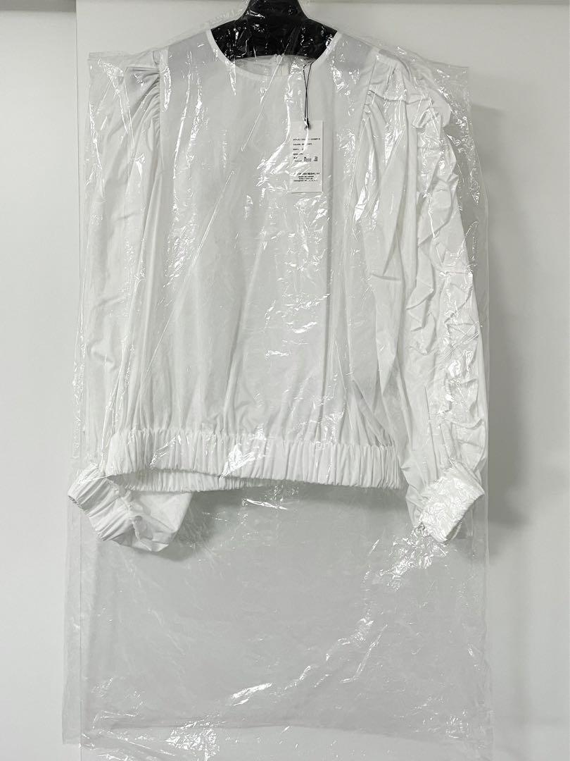 匿名配送】新品 タグ付き yori フリルスリーブ ブラウス 36 ホワイト