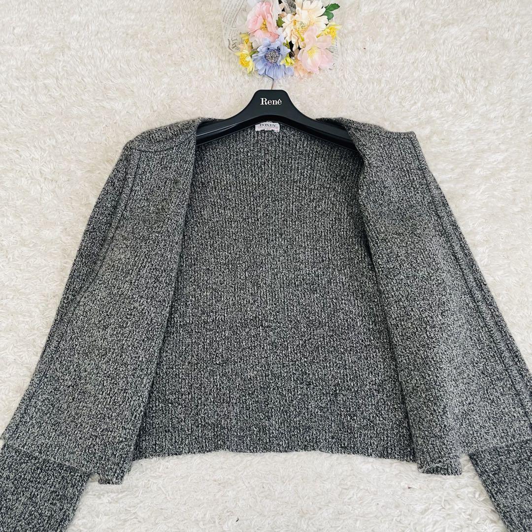 美品】フォクシーブティックセットアップ3点セットカシミア100