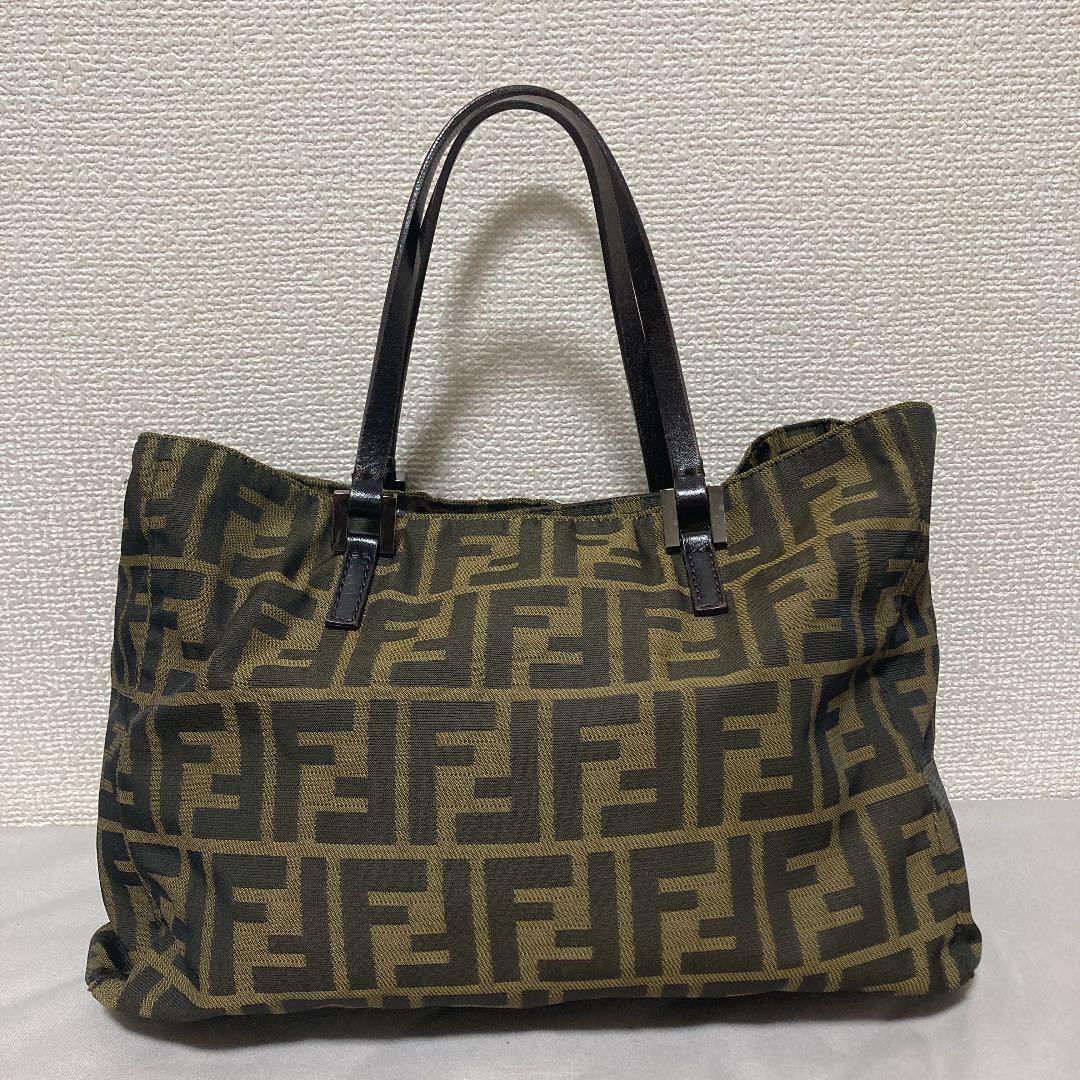 FENDI フェンディ ハンドバッグ ズッカ柄 ミニトートバッグ 美品 レア