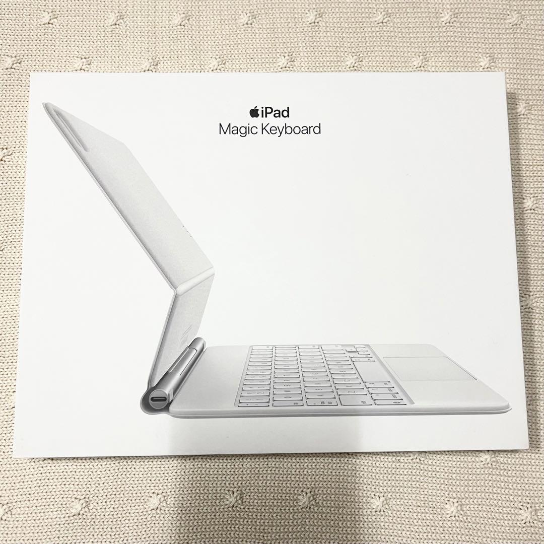 【極美品】iPad Magic Keyboard 日本語キーボード ホワイト iPad（第10世代）用Magic Keyboard Folio - 日本語 キーボード一
