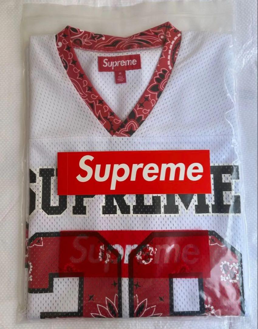 トップス Supreme Bandana Football Jersey White M
