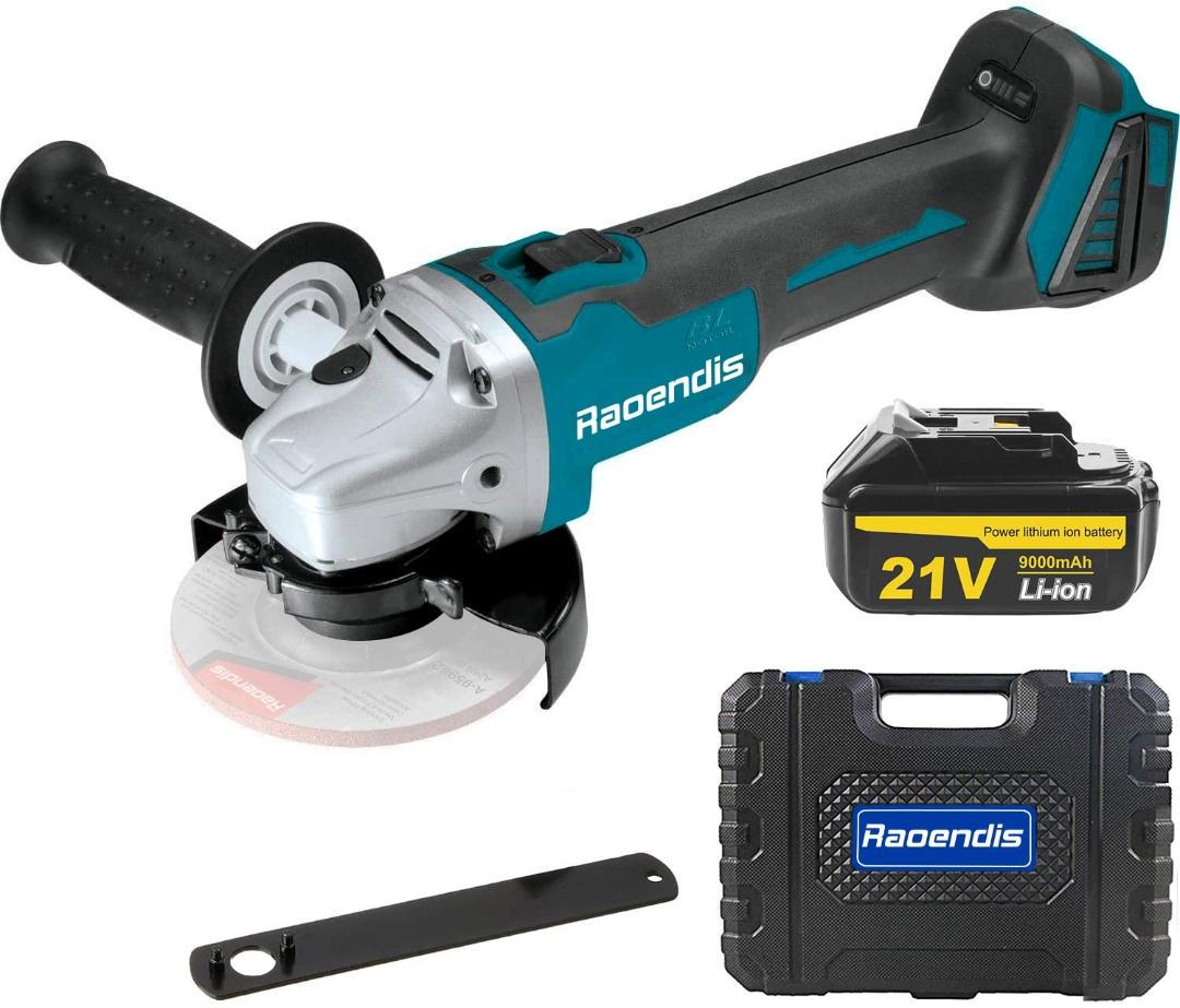 ディスクグラインダー☆ 21V コードレス 充電式 外径100mm穴径15mm
