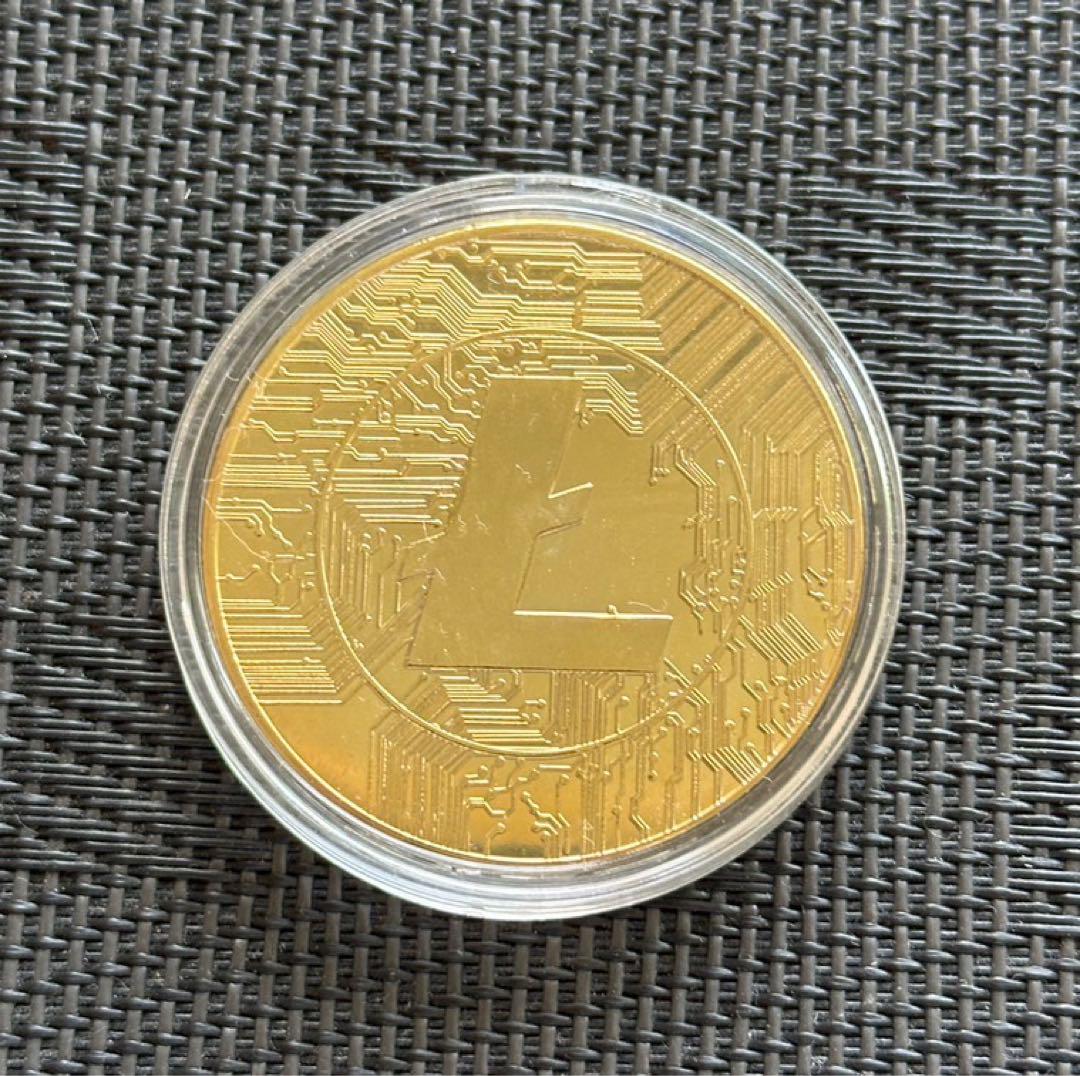 ライトコイン　仮想通貨　メダル　コイン　ゴールデン