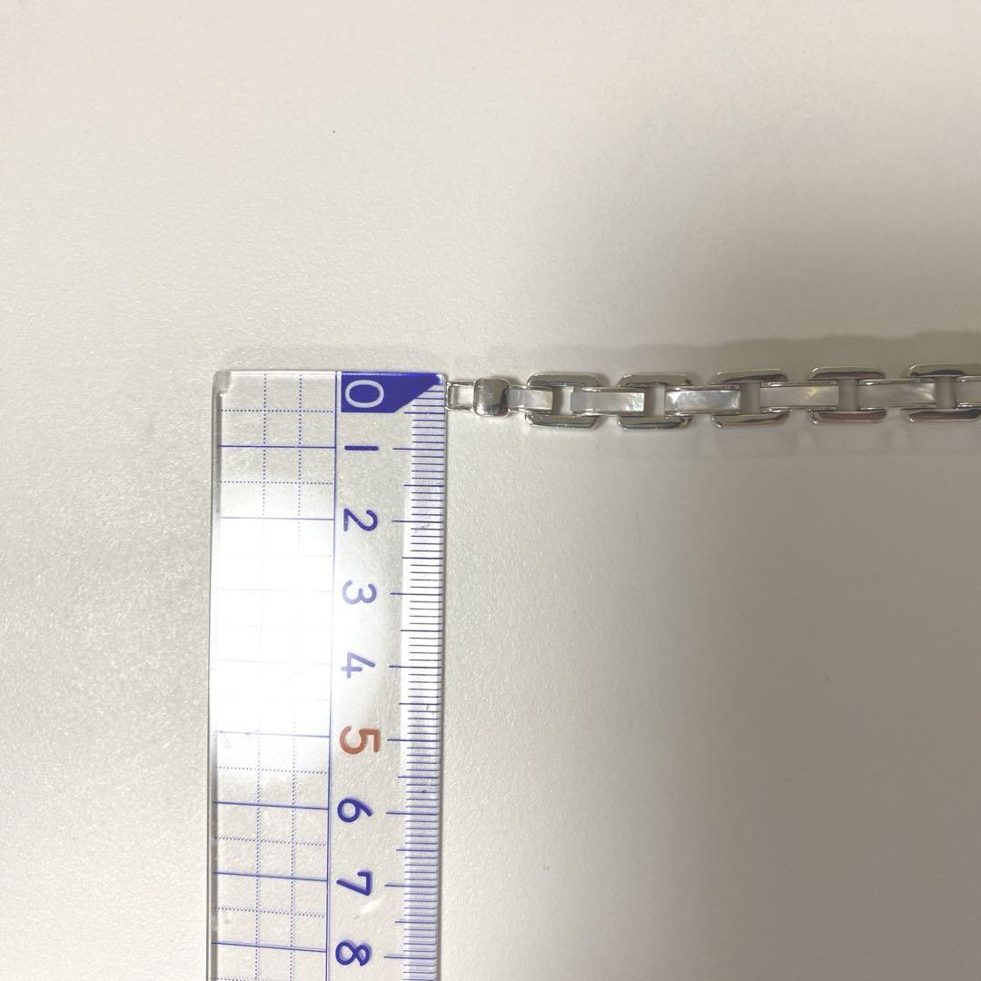 パラジウムシルバー950 白蝶貝ブレスレット