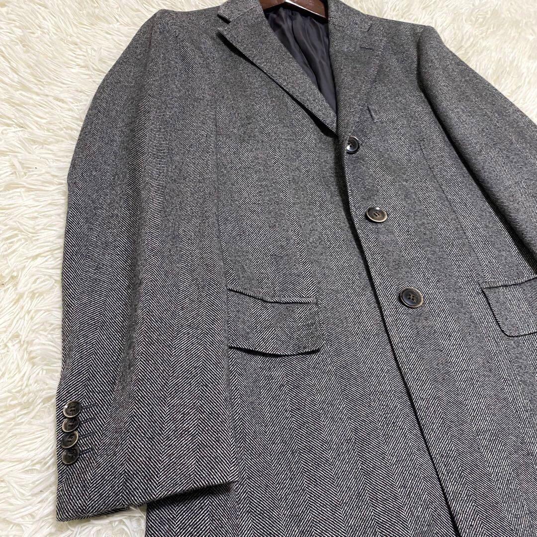 【未使用級✨】RING JACKET ヘリンボーン チェスターコート 46