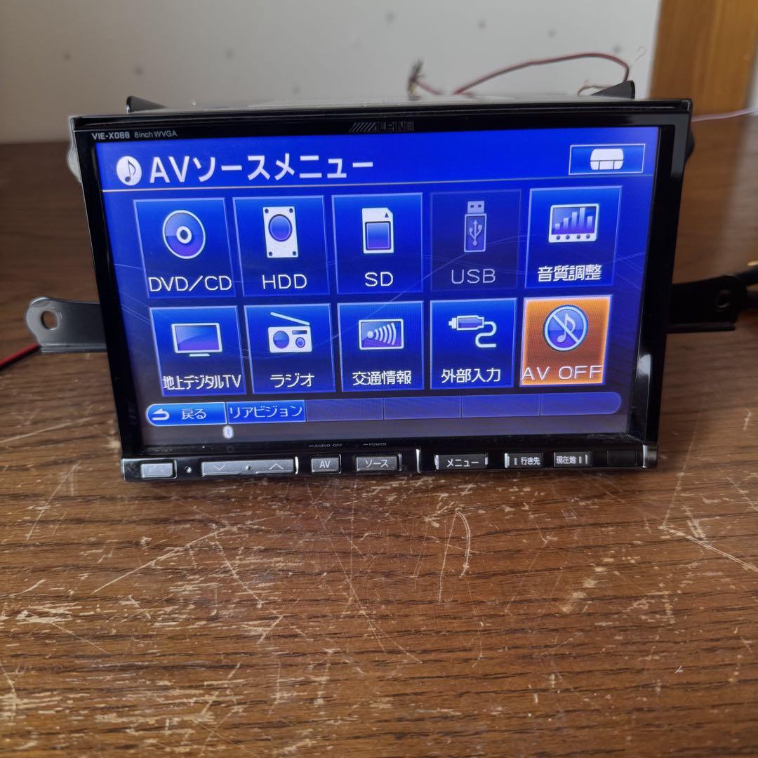 ALPINE VIE-X088 ８インチモニター Bluetooth SD