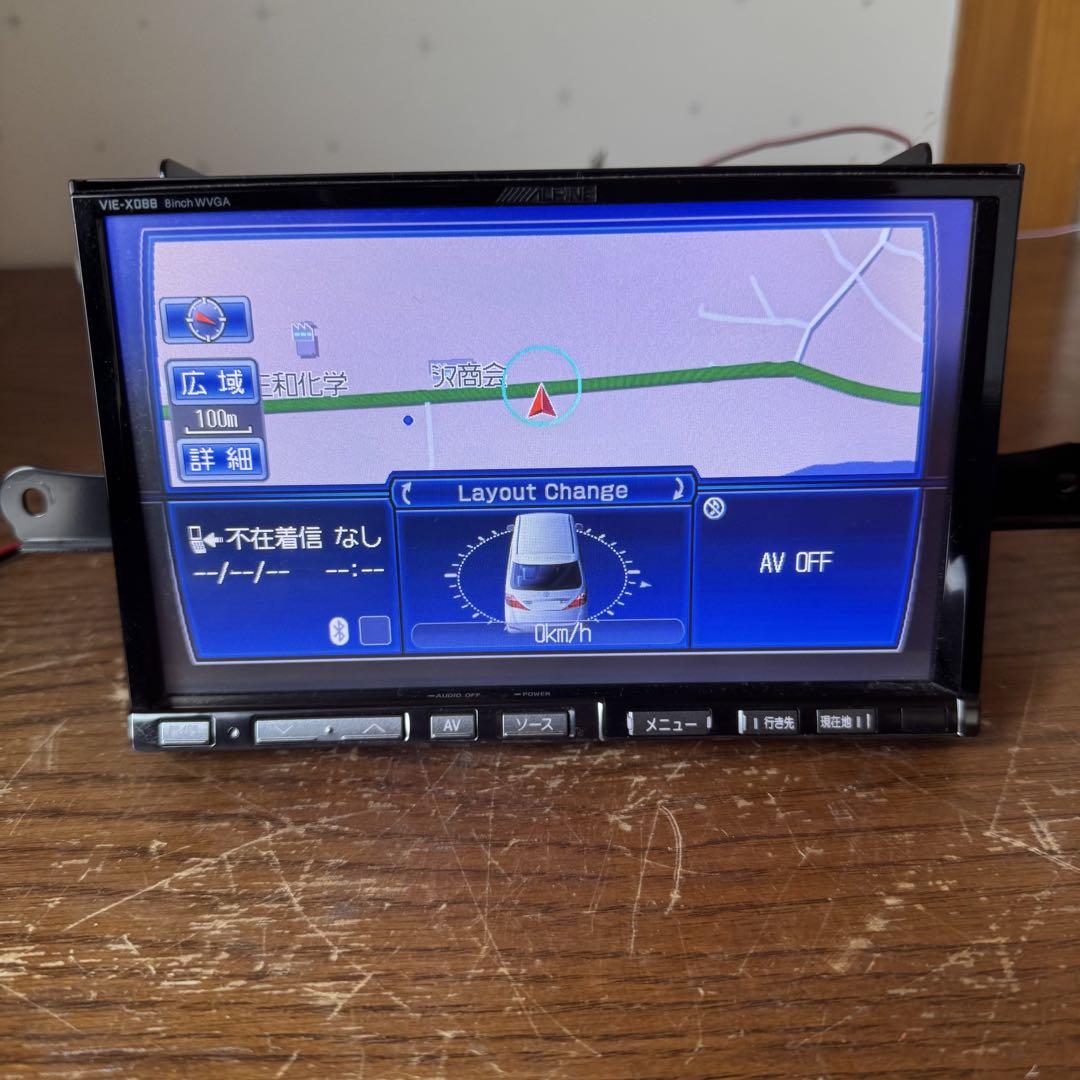 ALPINE VIE-X088 ８インチモニター Bluetooth SD
