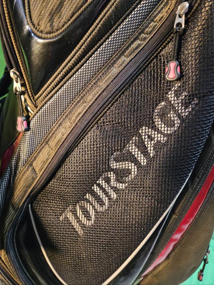 送料無料/美品 絶対！お買い得TourStagキャディーバッグBLACKxBEI