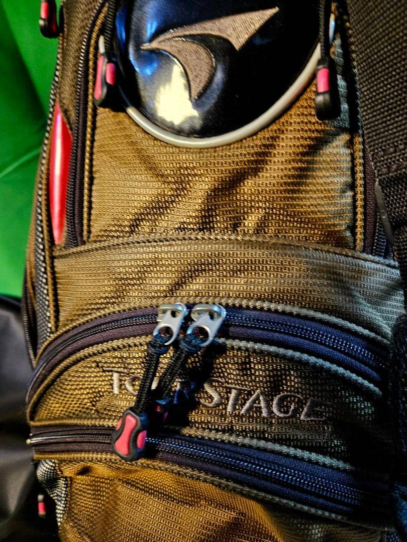 送料無料/美品 絶対！お買い得TourStagキャディーバッグBLACKxBEI