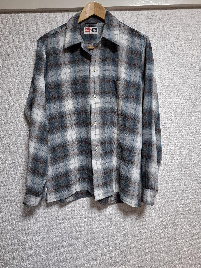 オンブレ　supre macy レーヨン　シャツ　ヴィンテージ　m