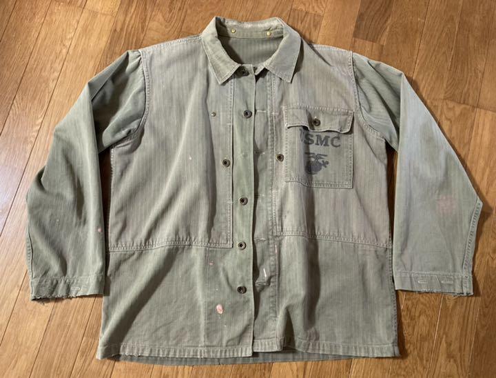 40s USMC P-44 TWO TONE HBT JACKET 2トーン