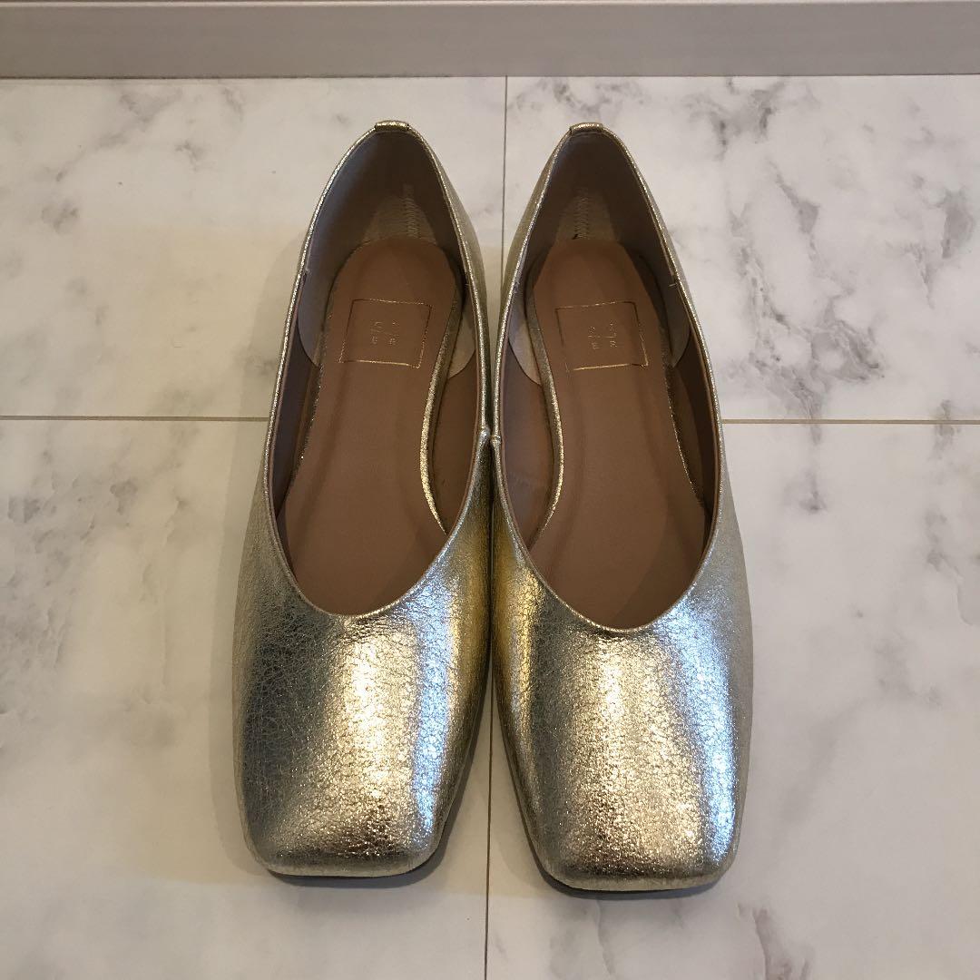 特価公式 ヌエール Nouer ゴールド フラットシューズ 37サイズ 売り出し値下げ Www Nufcblog Co Uk