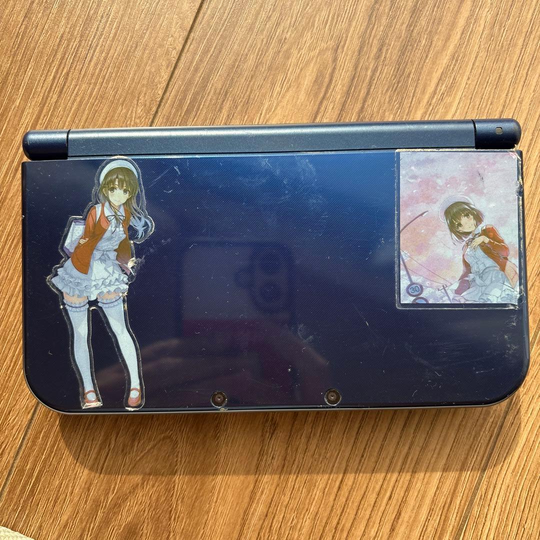 New Nintendo 3DS LL ネイビー キャラクターシール付き