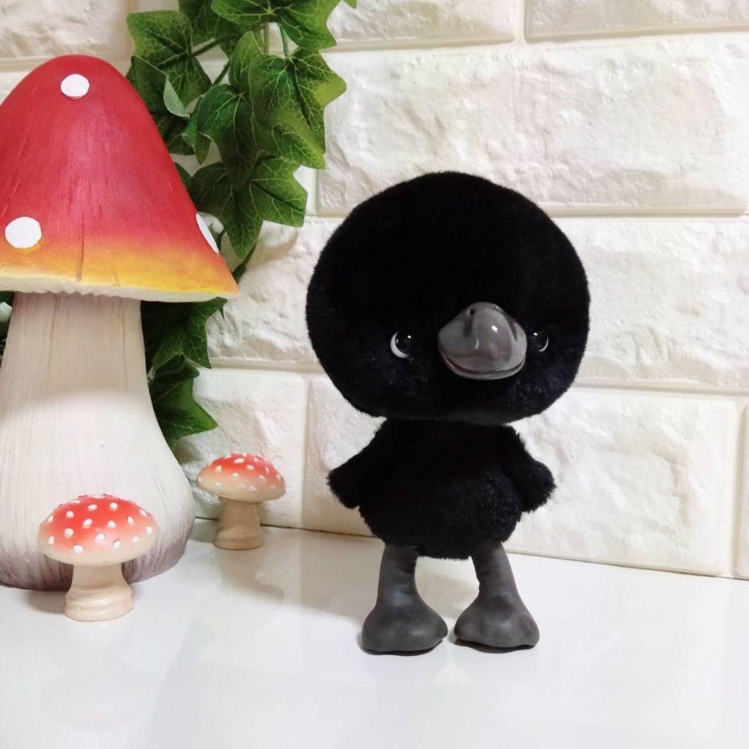 ぬいぐるみ✽アートドール✽カラスのかーくん✽中サイズ