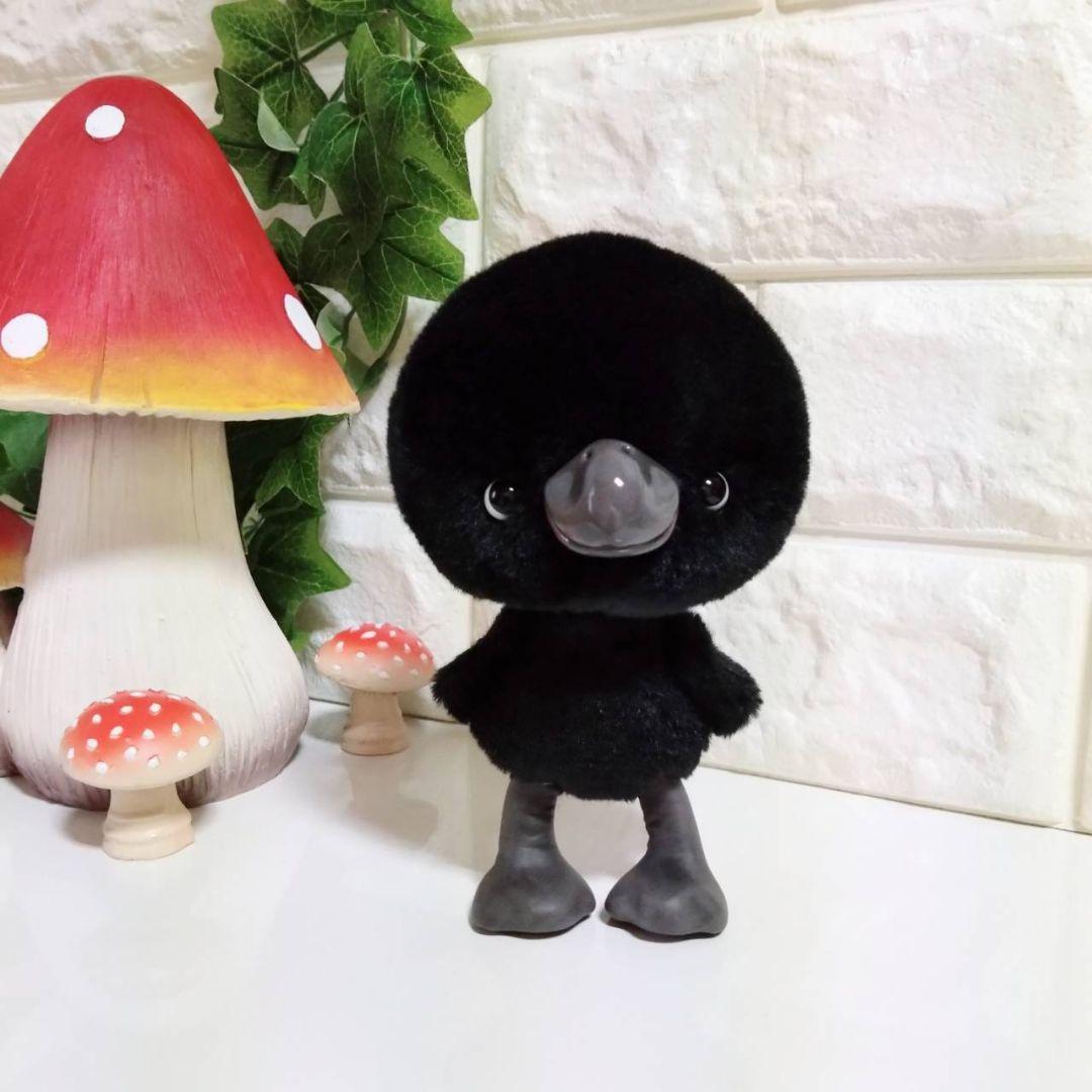 ぬいぐるみ✽アートドール✽カラスのかーくん✽中サイズ