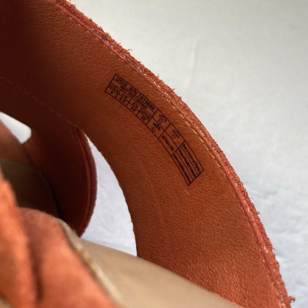 UGG CELIA セリア オレンジ スエード ミュール 25cm ☆新品美品