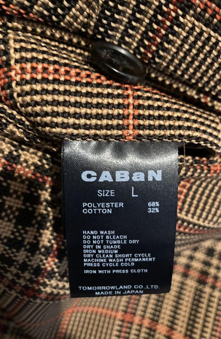 CABaNキャバンポリエステルウールチェックパンツスラックス CABaNキャバンポリエステルウールチェックパンツスラックス