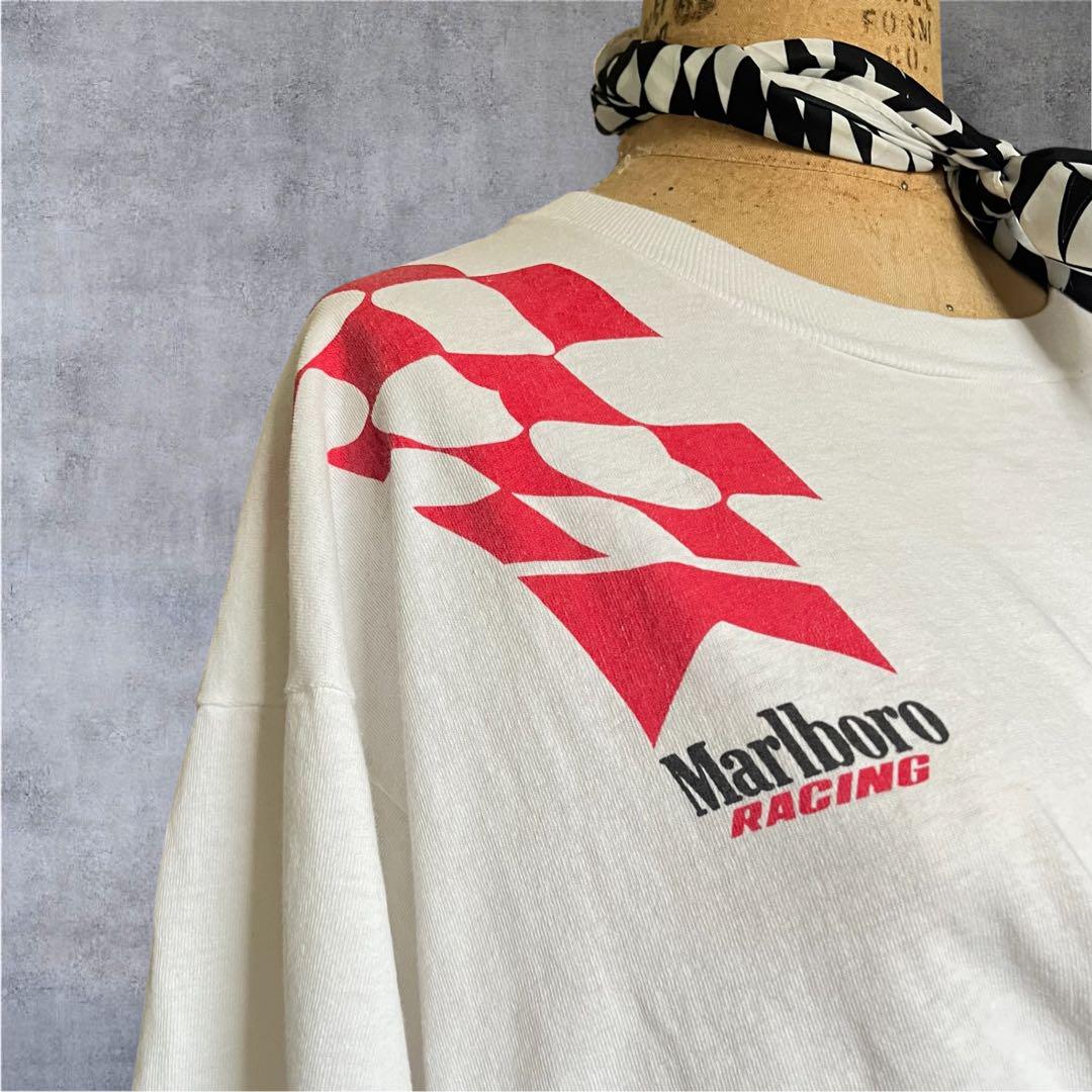 【半額】 マルボロ Marlboro USA製 90s レーシング F1 胸ポケ Tシャツ トップス