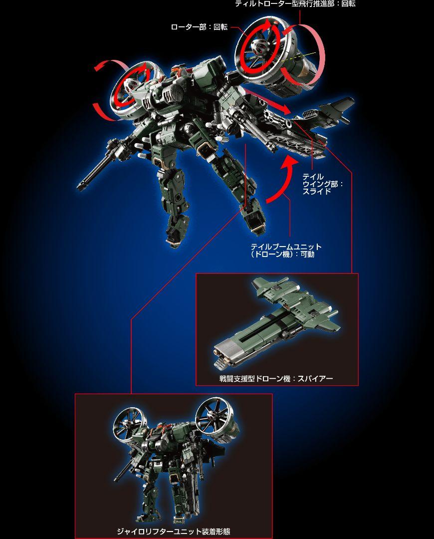 新品未開封修正パーツ付 ガルダヴァーサルター ジャイロリフターユニット宇宙海兵隊