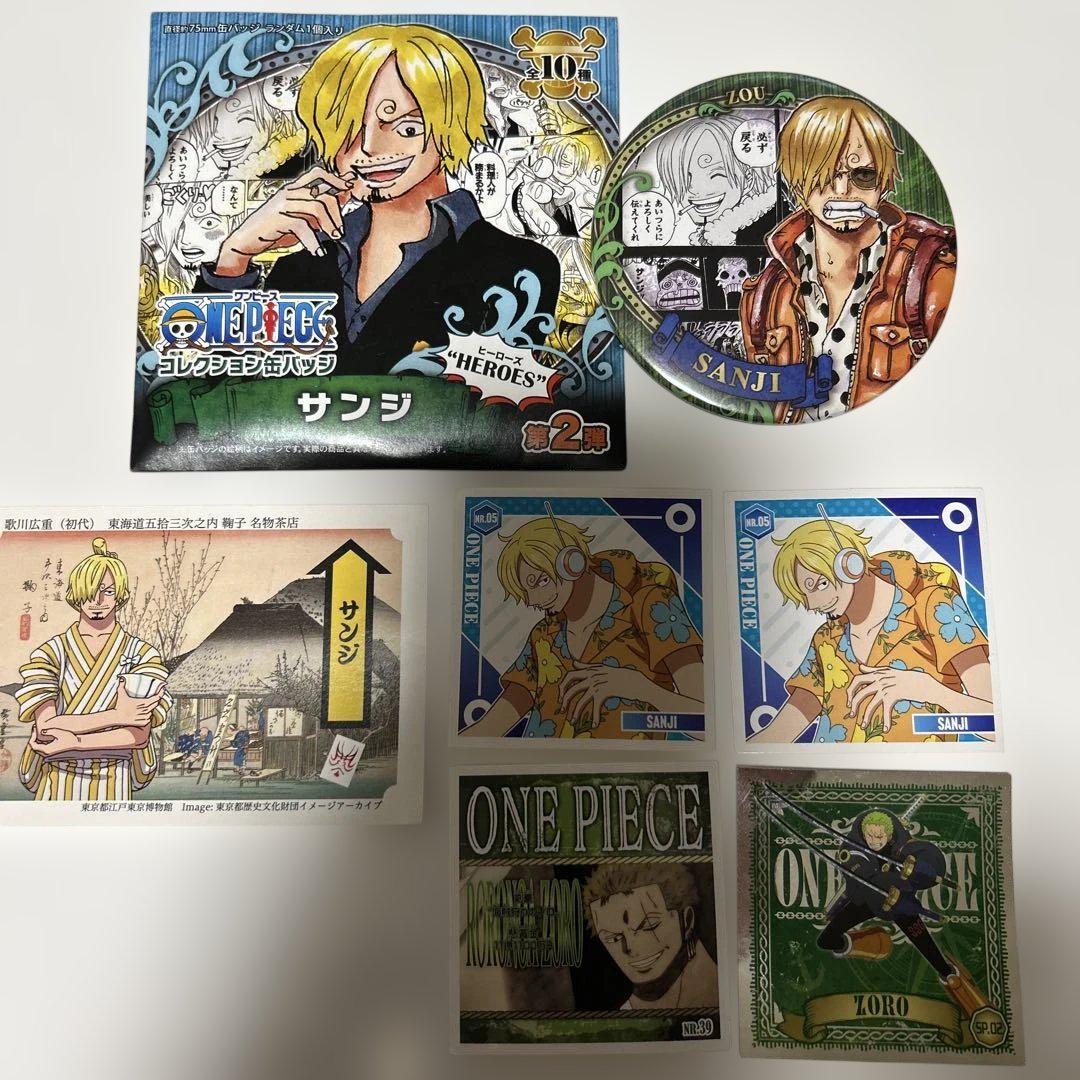 ワンピース ONE PIECE サンジ ヒーローズ コレクション 缶バッジ