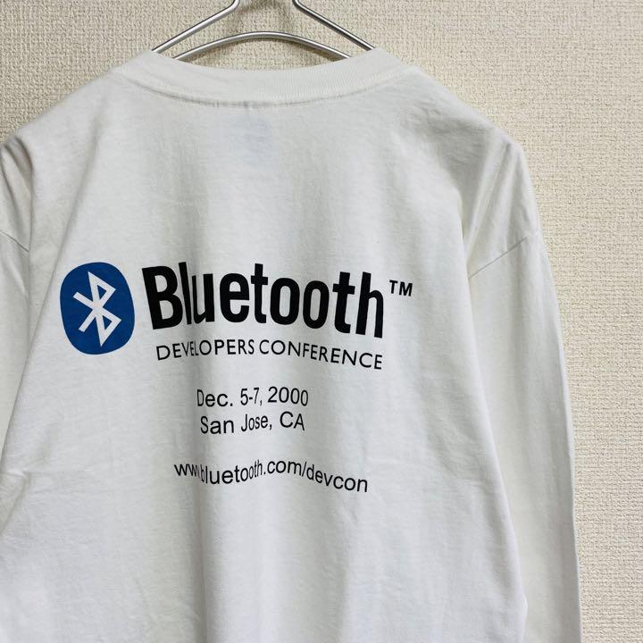 1074円 配送員設置送料無料 美品 一点物 Bluetooth デカロゴ ロンT