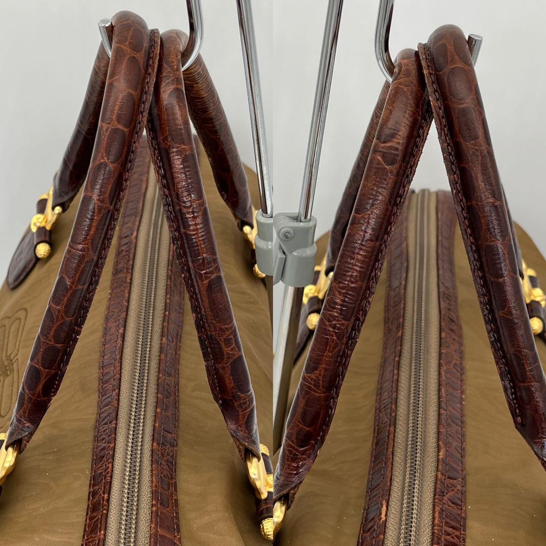 バレンシアガ ハンドバッグ ショルダーバッグ 2way クロコ型押し BBロゴ