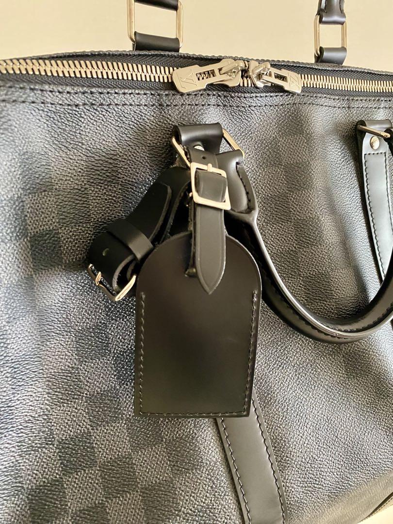 【美品】LOUIS VUITTONキーポルバンドリエール55ダミエ　ブラック