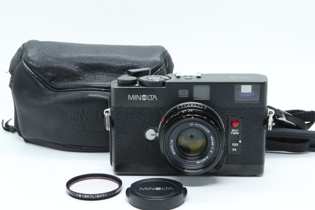MINOLTA CLE ブラック M Rokkor 40mm f/2