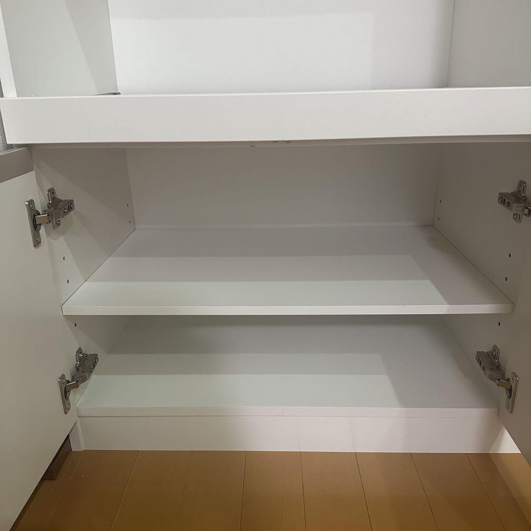 （美品）ニトリ レンジ台 フォルム N RE9090 WH レンジボード
