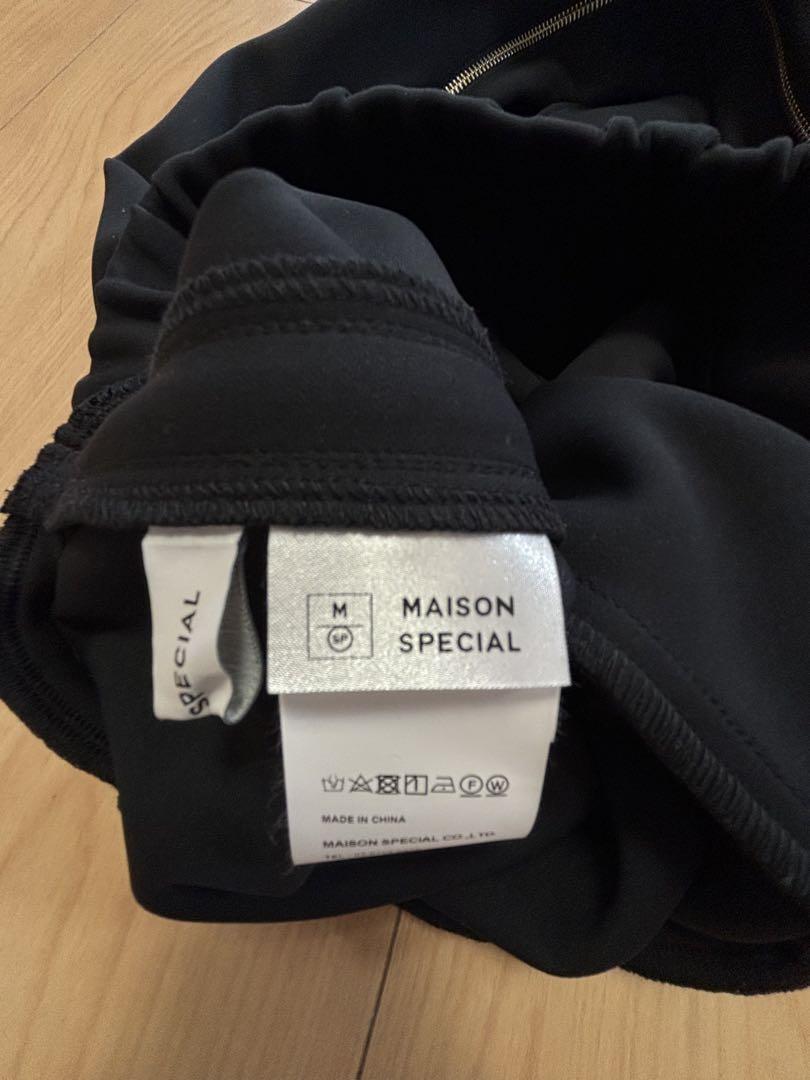 MAISON SPECIAL 2WAYハイウエストストレッチダンボールパンツ38