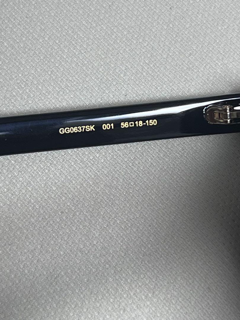 GUCCI GG0637SK ブラックサングラス 56□18-150