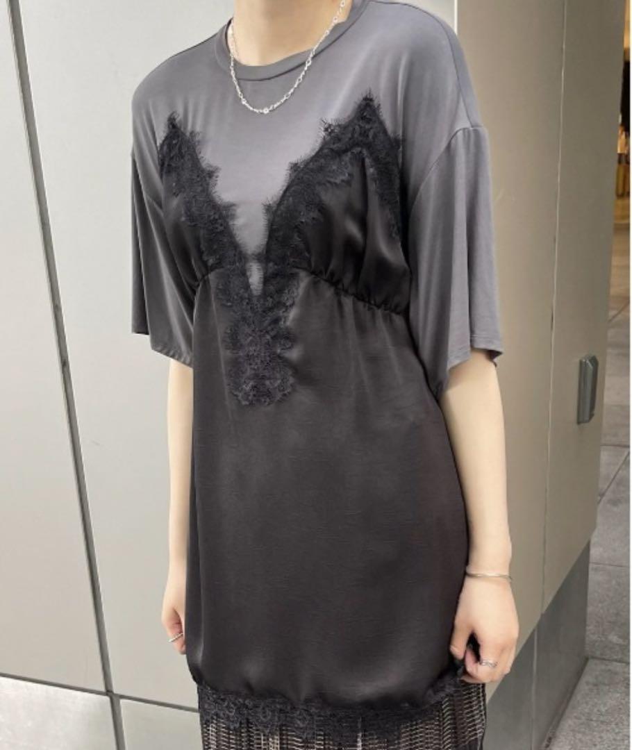 AMERI MEDI SATIN DOCKING TUNIC TEEブラック新品 - メルカリ