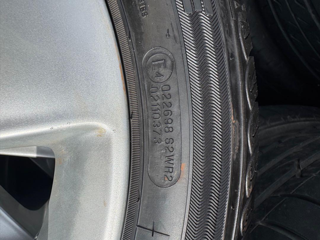165/55R14 4スポークシルバータイヤホイールセット