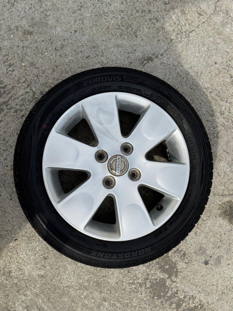 165/55R14 4スポークシルバータイヤホイールセット