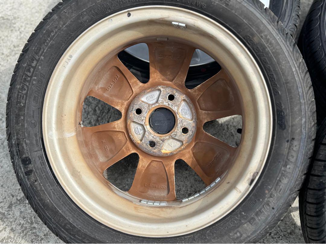 165/55R14 4スポークシルバータイヤホイールセット