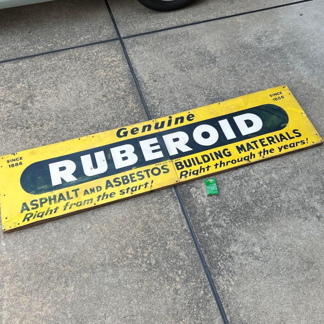 【175㎝】U.S.A ヴィンテージ 看板 Genuine RUBEROID 175㎝】U.S.A ヴィンテージ 看板 Genuine RUBEROID - メルカリ