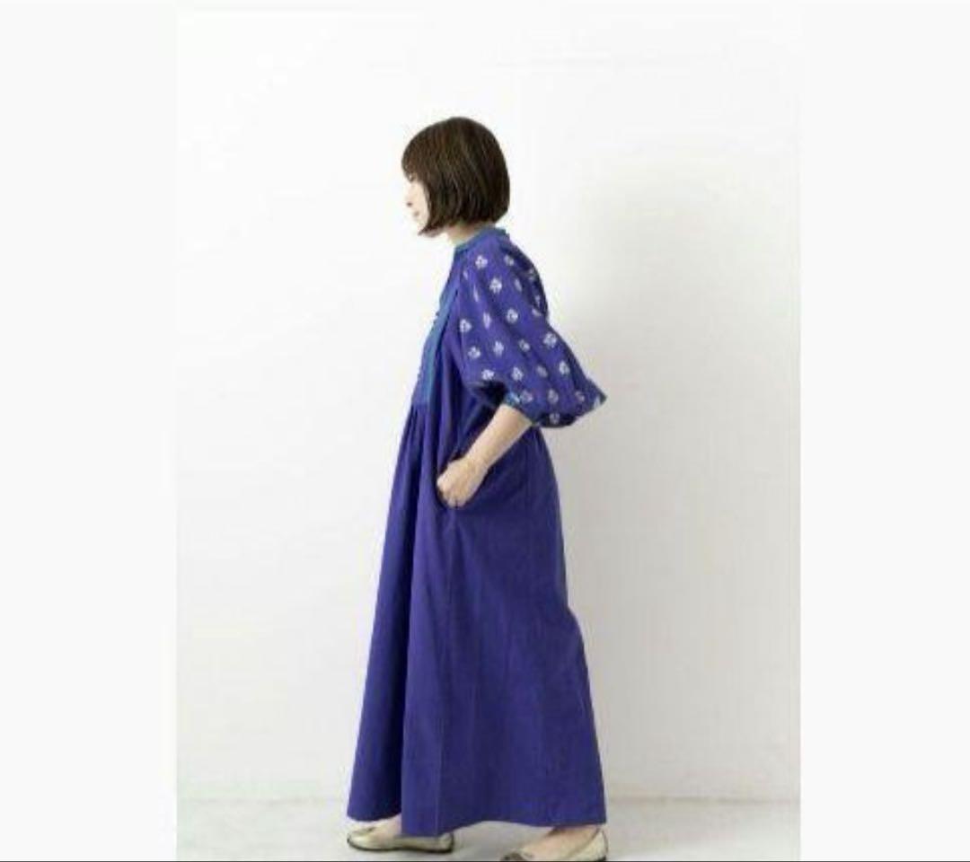 美品✨定価3.5万 ヌキテパ クリンプコットンエンブロイダリードレス