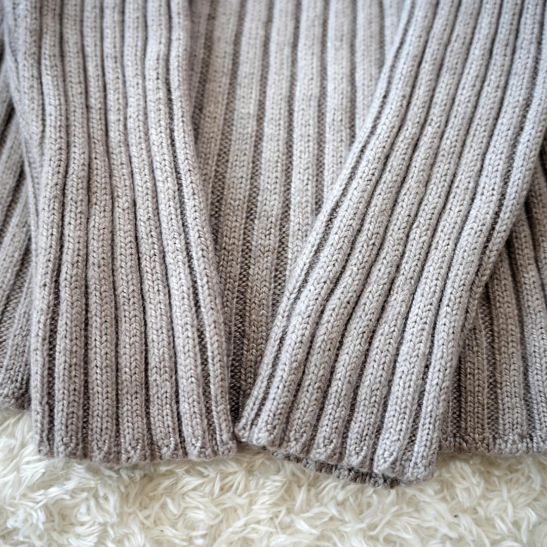 極美品】MM BY MAXMARA モヘヤ混タートルネックニット グレー S