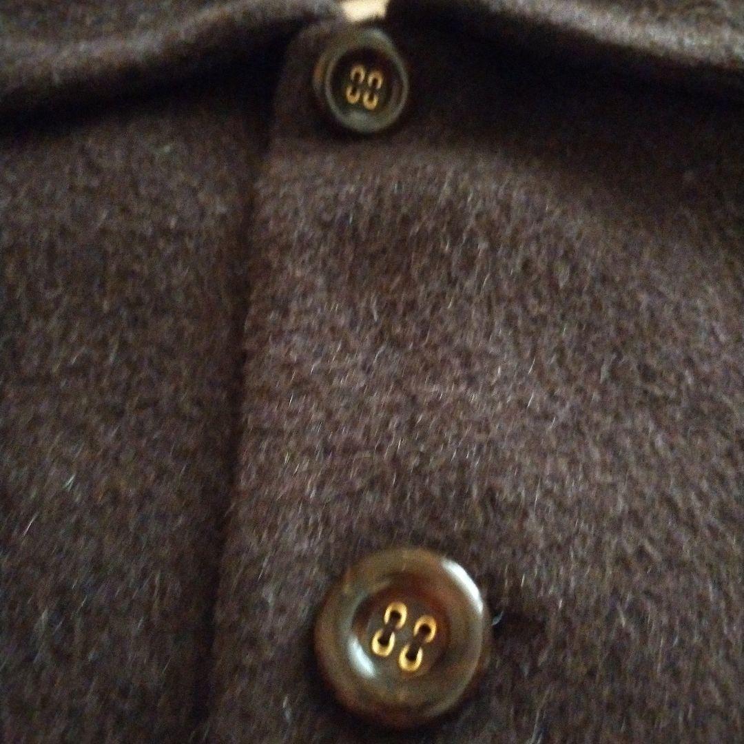 【L】SEFR 22AW BROWN MOHAIR ESCO COAT
