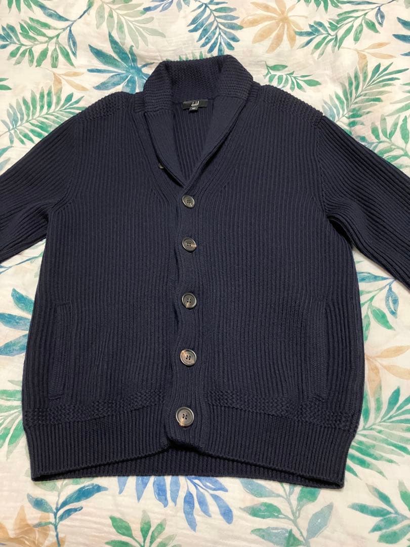 超美品 ダンヒル Dunhill ウールショールカラー ニット カーディガン 超美品 ダンヒル Dunhill ウールショールカラー ニット カーディガン