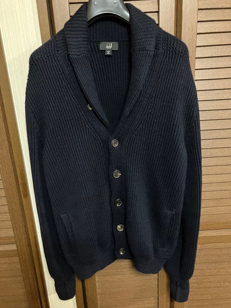 超美品 ダンヒル Dunhill ウールショールカラー ニット カーディガン 超美品 ダンヒル Dunhill ウールショールカラー ニット カーディガン