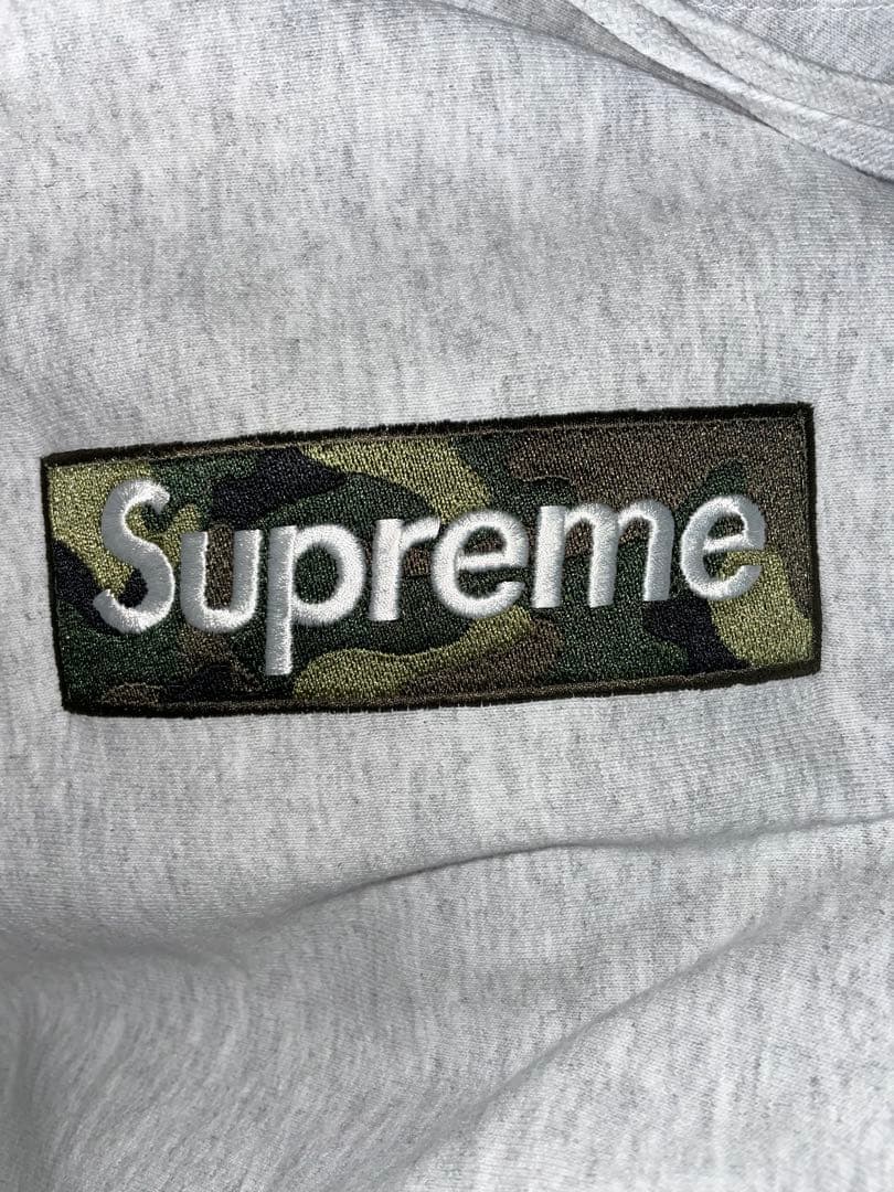 Supreme Box Logo Hooded Ash Grey fw23 Supreme Box Logo Hooded Ash Grey fw23