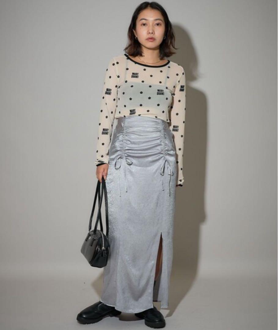 MARY QUANT PUBLUX マリクワ フロッキーシアー トップス リボン