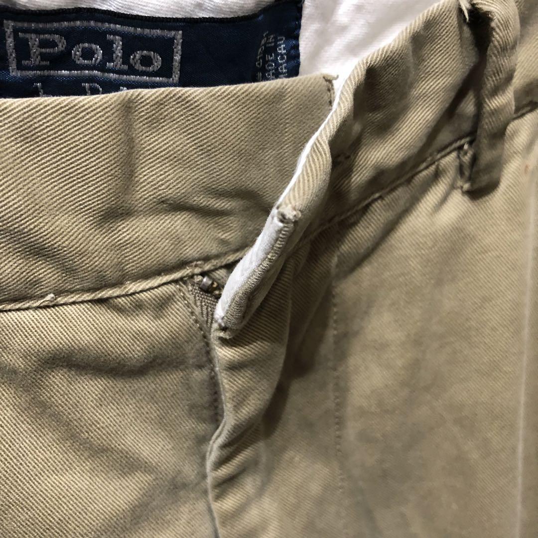90s Ralph Lauren ラルフローレン ノータックチノ チノパン