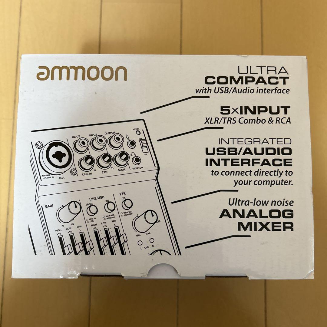 ほぼ新品　ammoon AGM02 オーディオミキシングコンソール
