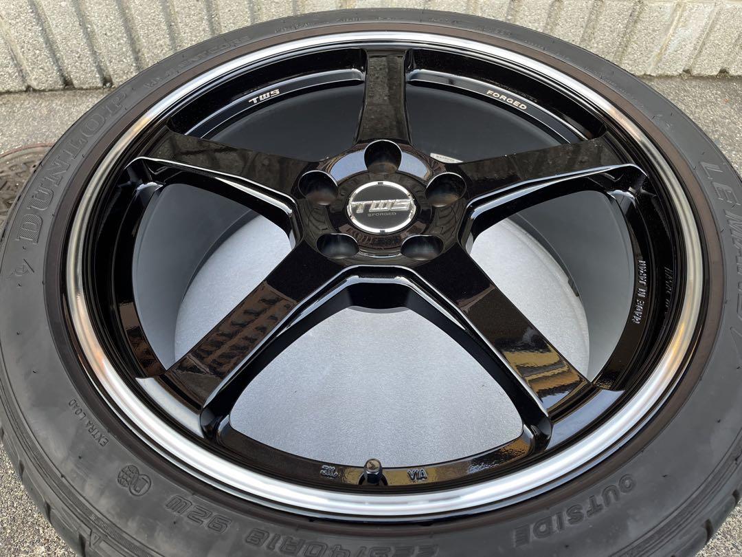 【送料込み】TWS EXlete 405S 18インチ 鍛造 タイヤ付4本セット