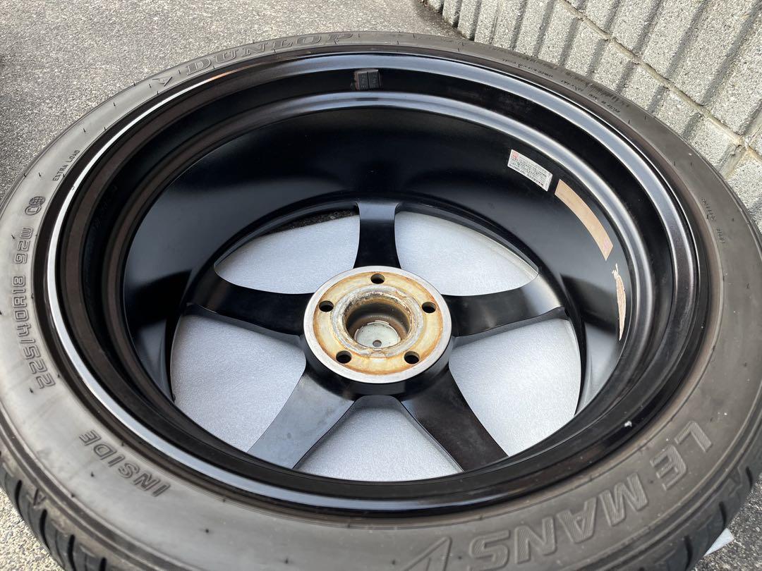 【送料込み】TWS EXlete 405S 18インチ 鍛造 タイヤ付4本セット