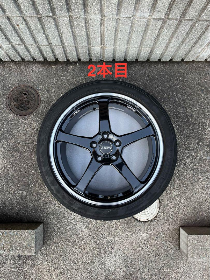 【送料込み】TWS EXlete 405S 18インチ 鍛造 タイヤ付4本セット